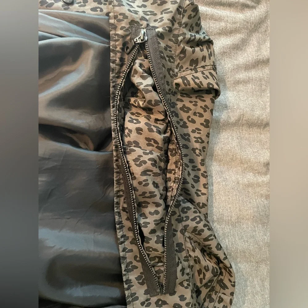 Tart Collections Leopard Print Utility Rain Jacket